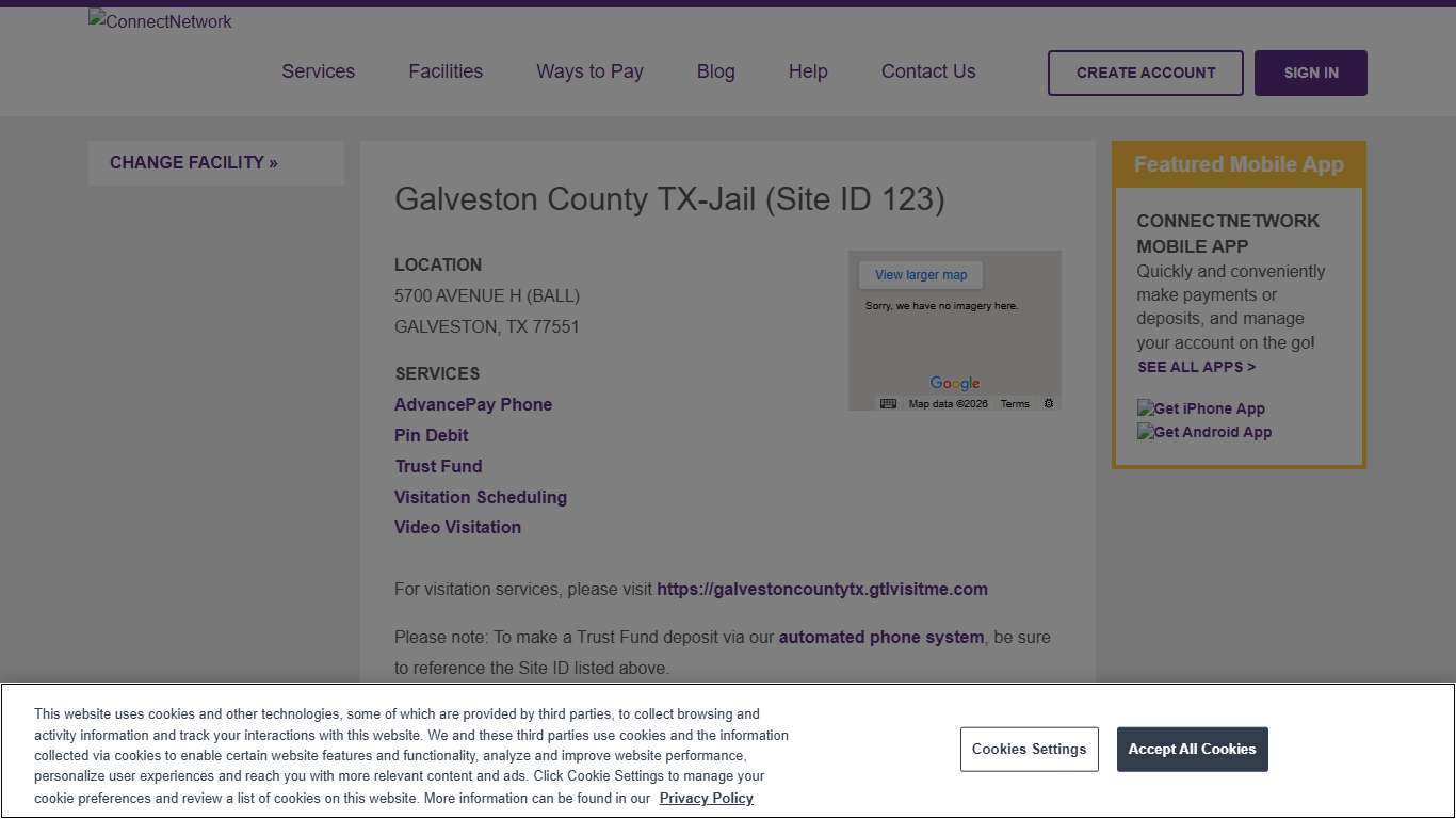 Galveston County TX-Jail ConnectNetwork